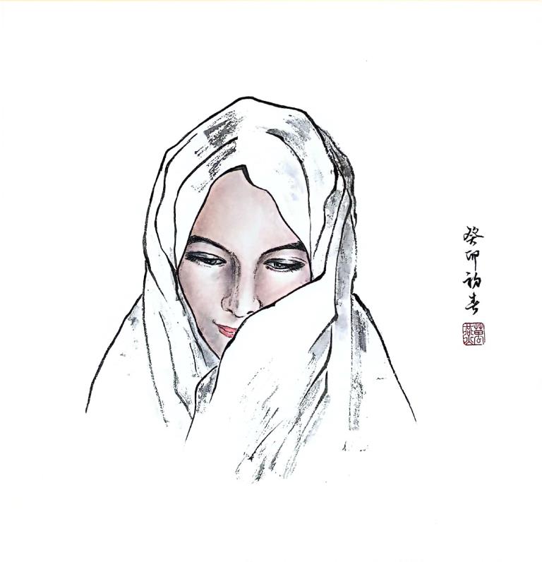 Kínai festészet 阿拉伯女人